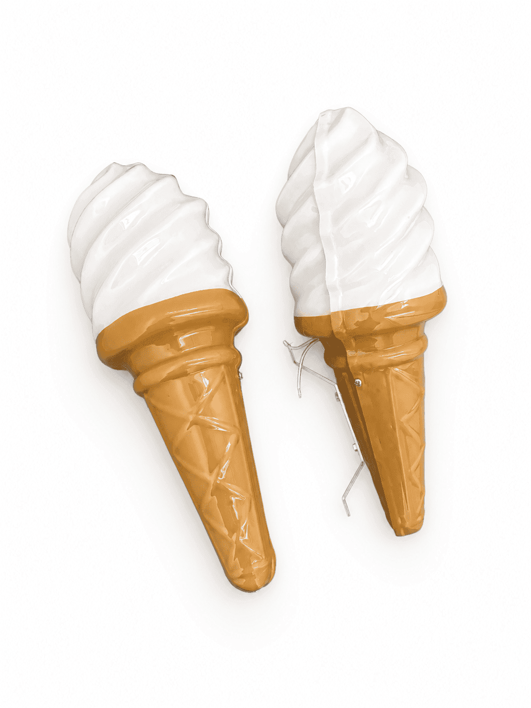 Pair of Illuminating Whippy Ice Cream Cones