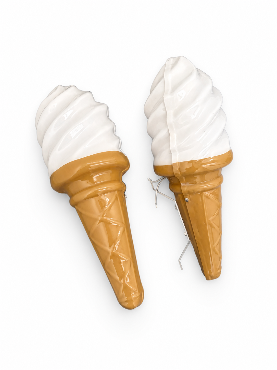 Pair of Illuminating Whippy Ice Cream Cones